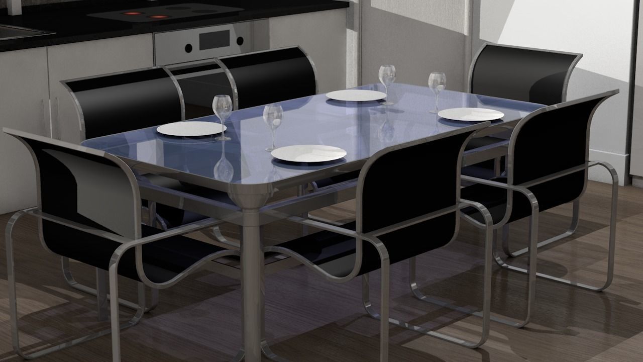 Modern Apartment  3D model_2