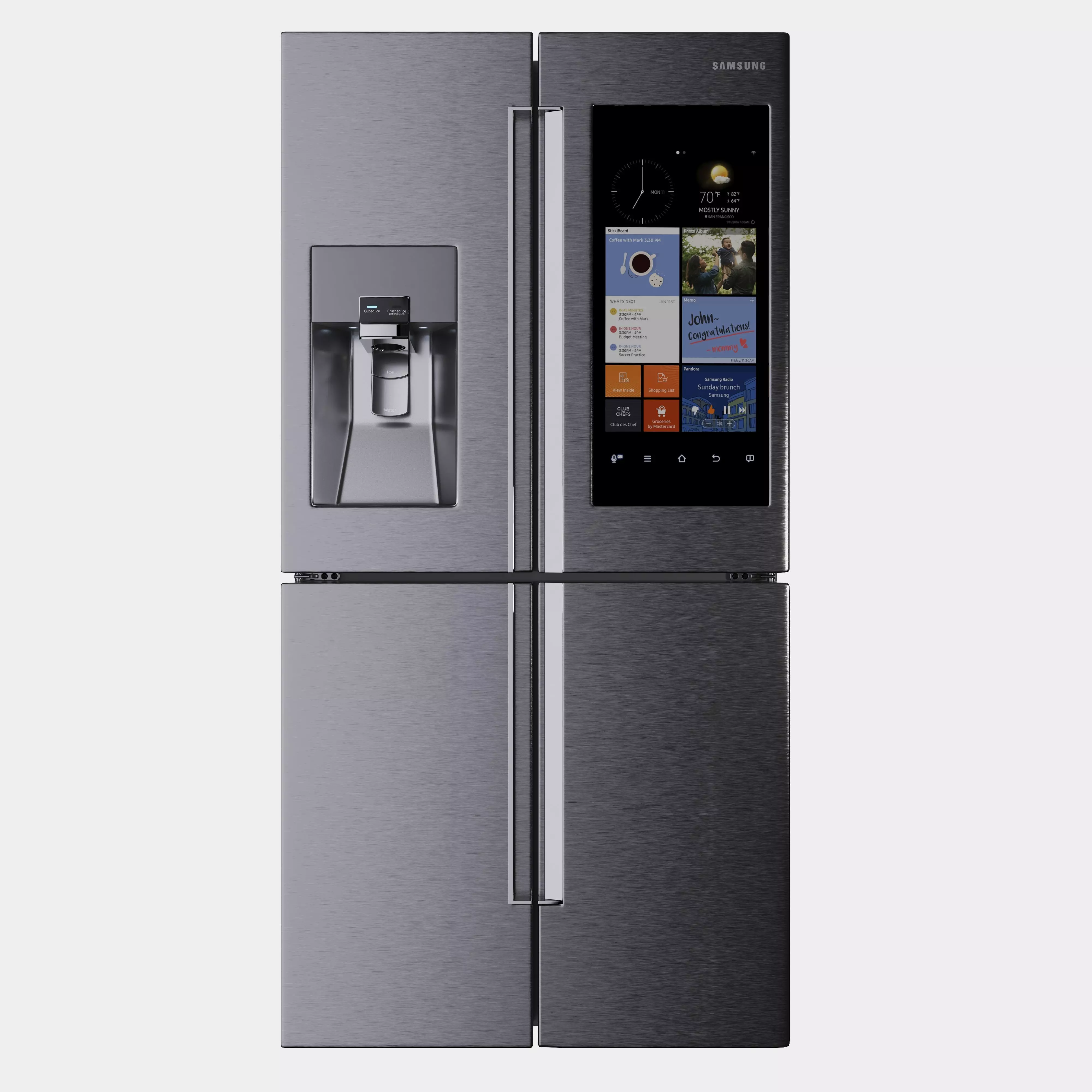 Refrigerator Sams 4-Door Flex 3D model_0