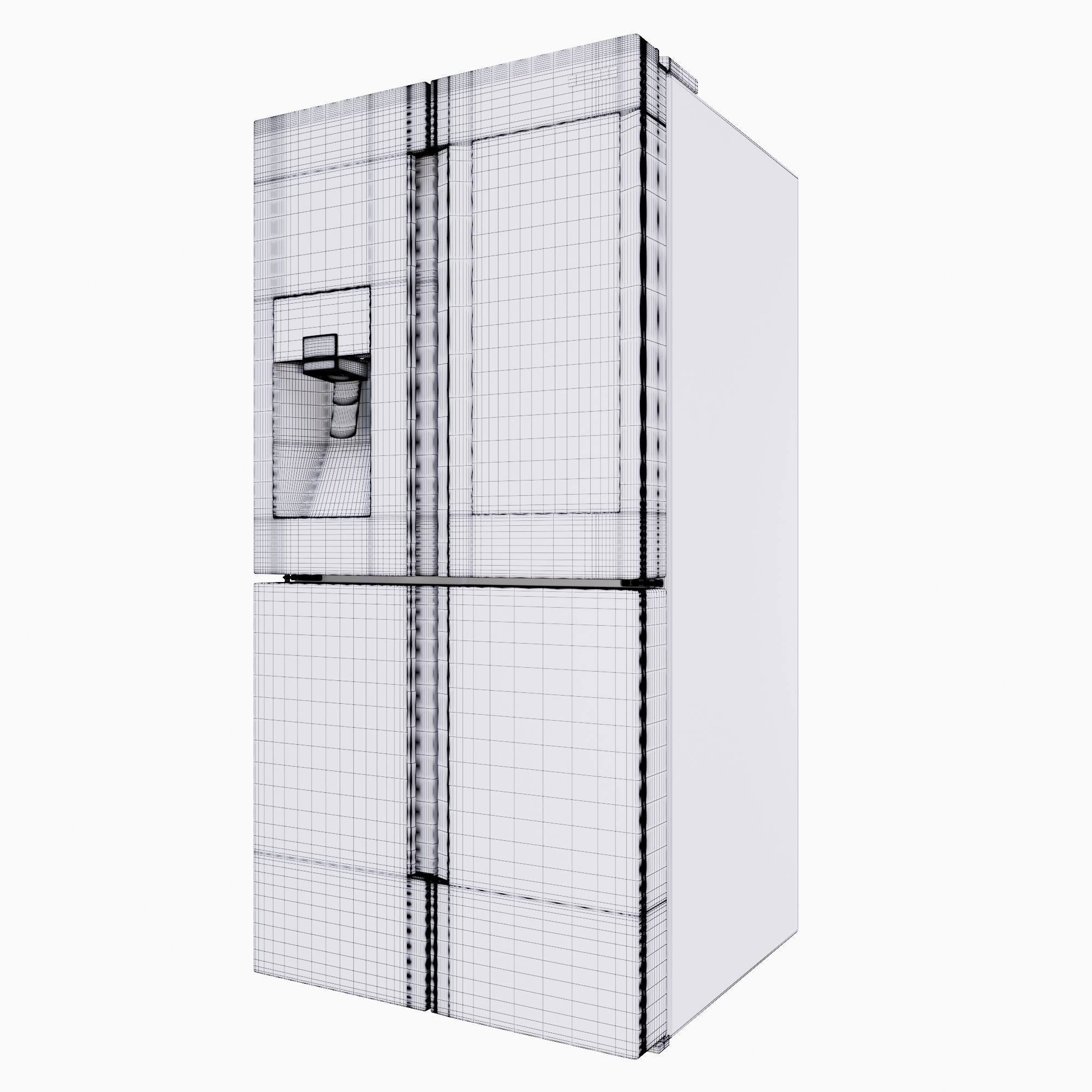 Refrigerator Sams 4-Door Flex 3D model_2