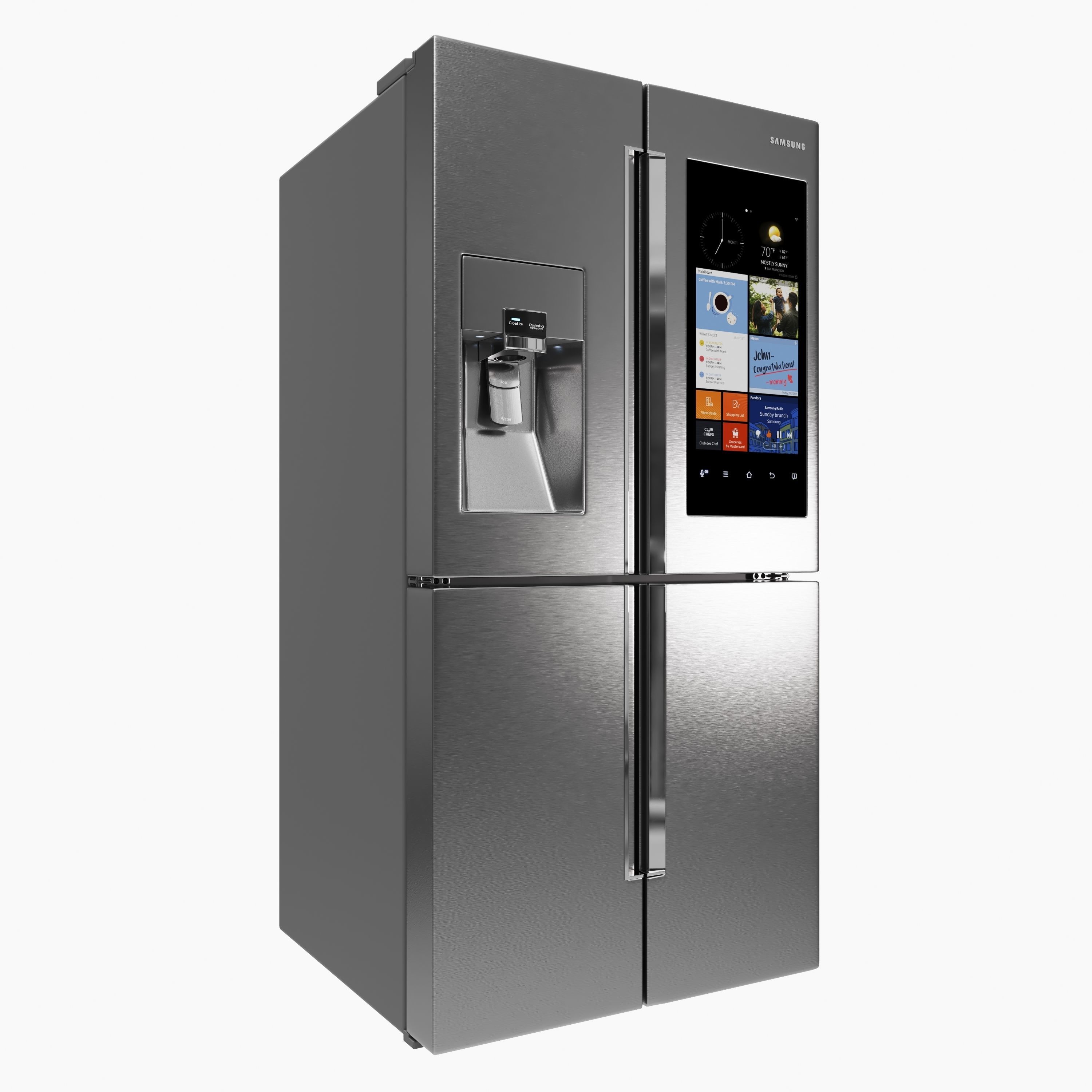 Refrigerator Sams 4-Door Flex 3D model_3