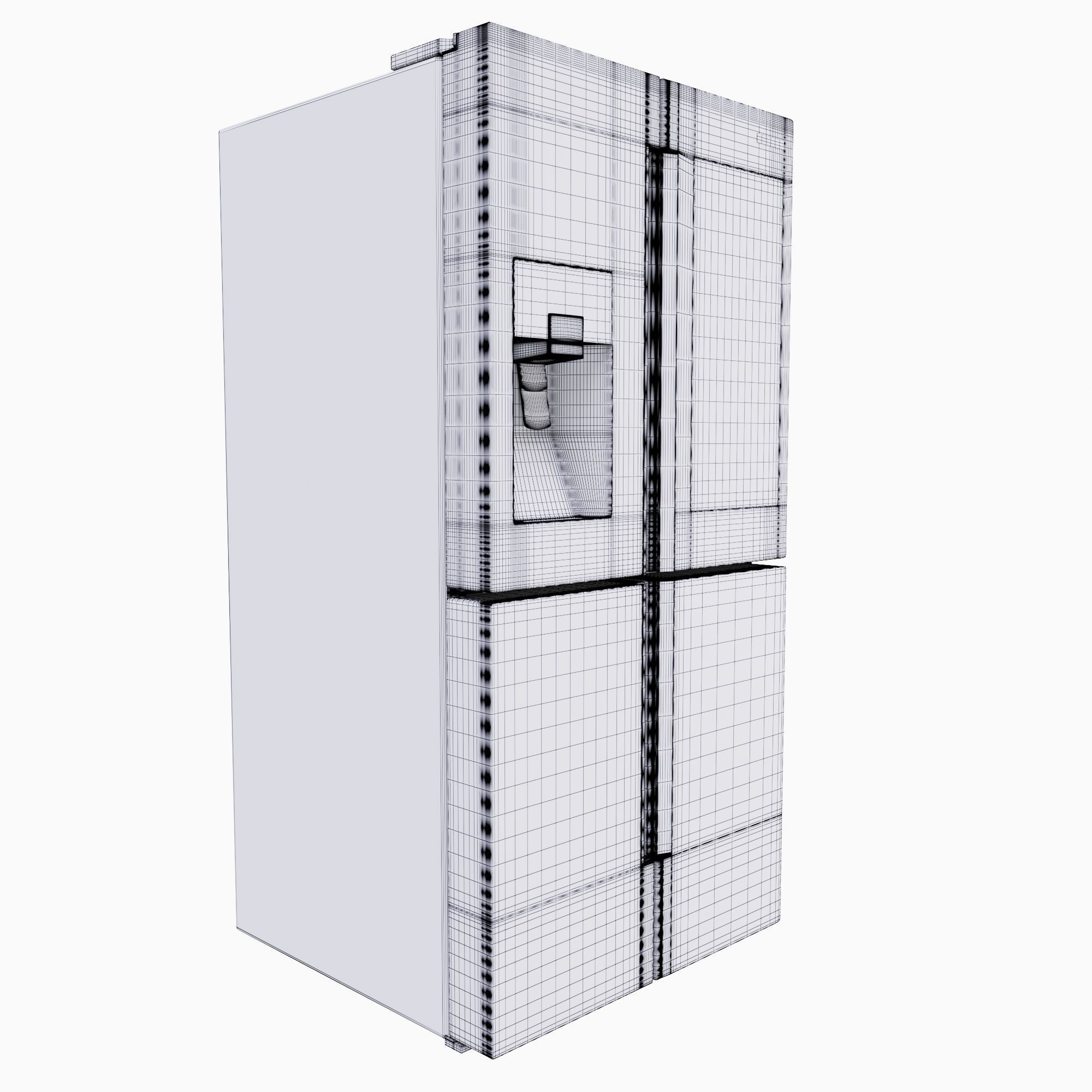 Refrigerator Sams 4-Door Flex 3D model_4
