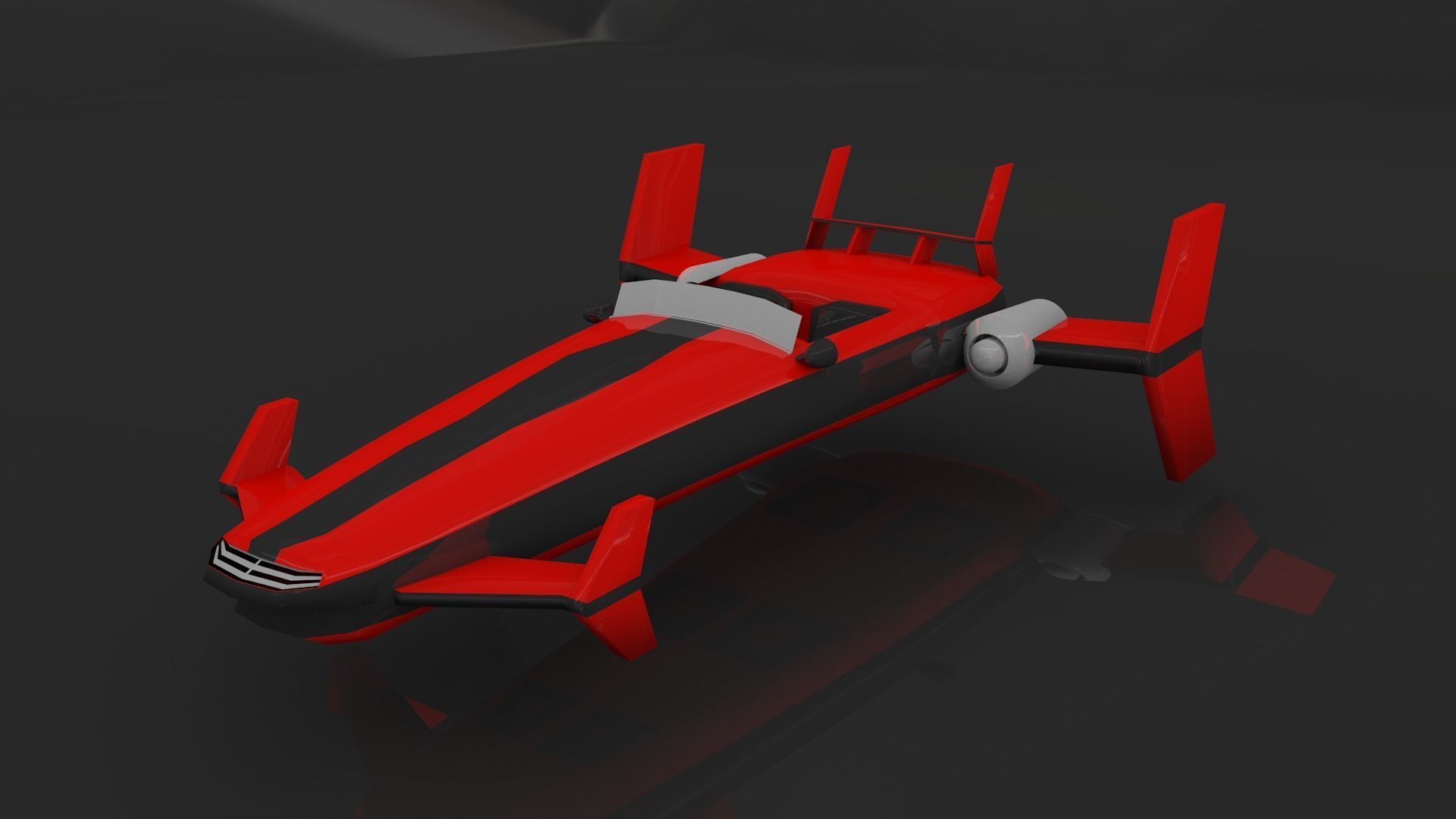 flying car 3D model_1