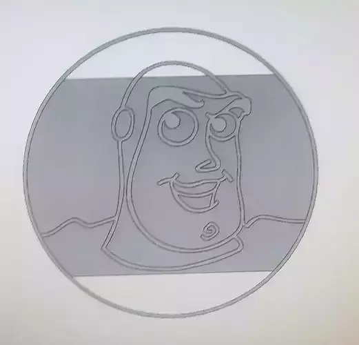 Buzz Lightyear cookie cutter 3D print model