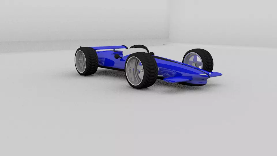 Roadster race car Free 3D model_0