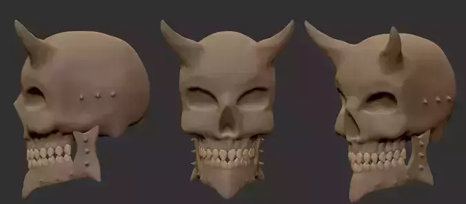 Demon Skull lowpoly