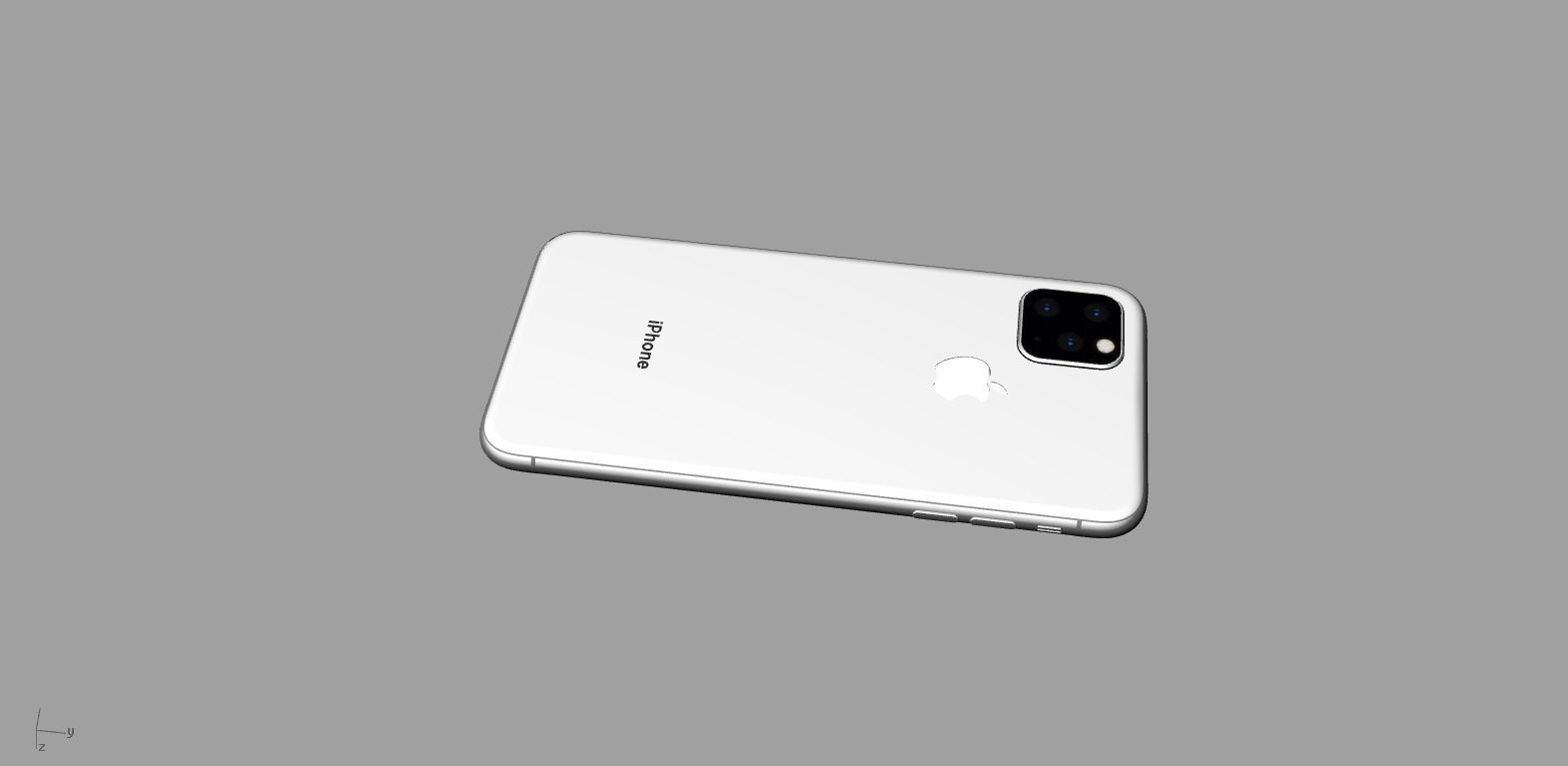 2019 iphone XI Max Silver 3D model 3D printable | CGTrader