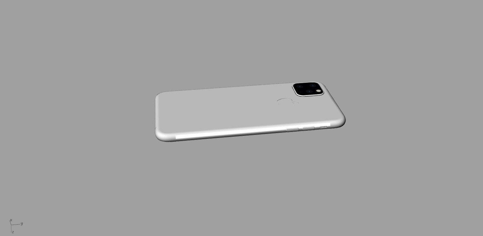 2019 iphone XI Max Space Gray 3D model 3D printable | CGTrader