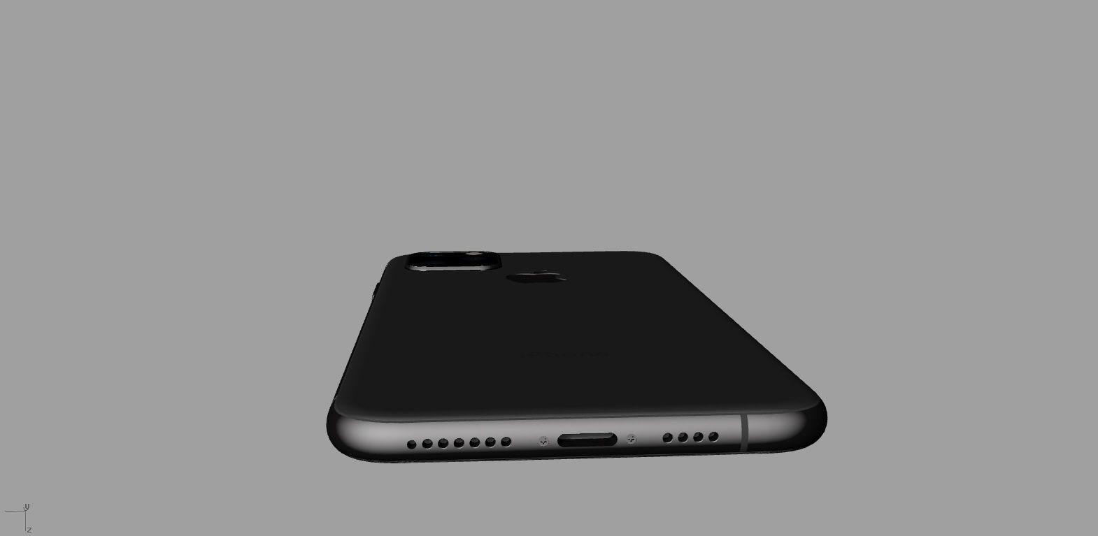 2019 iphone XI Max Space Gray 3D model 3D printable | CGTrader