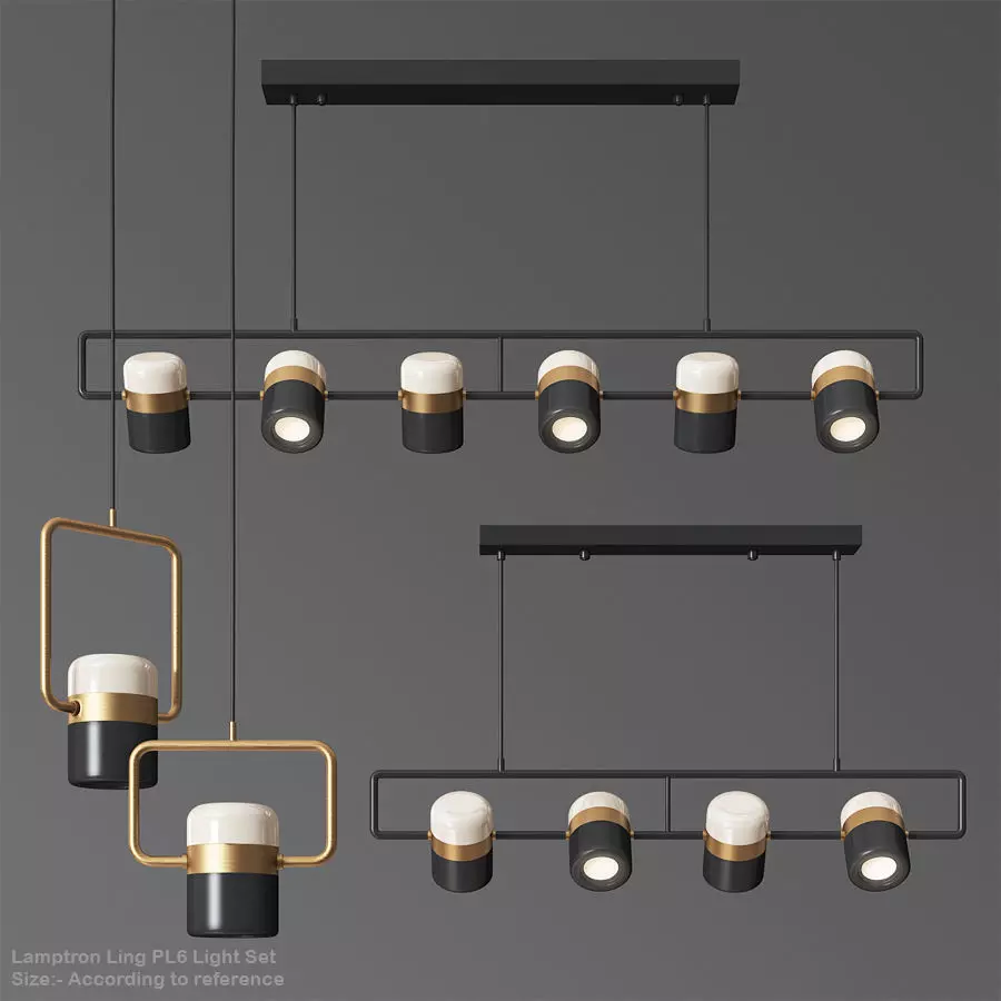 Lamptron Ling PL6 Light Set 3D model_0