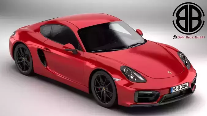 Porsche Cayman GTS 2015 3D model