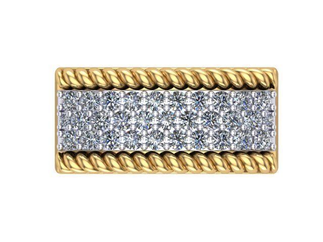 Rope Ring 3D print model_1