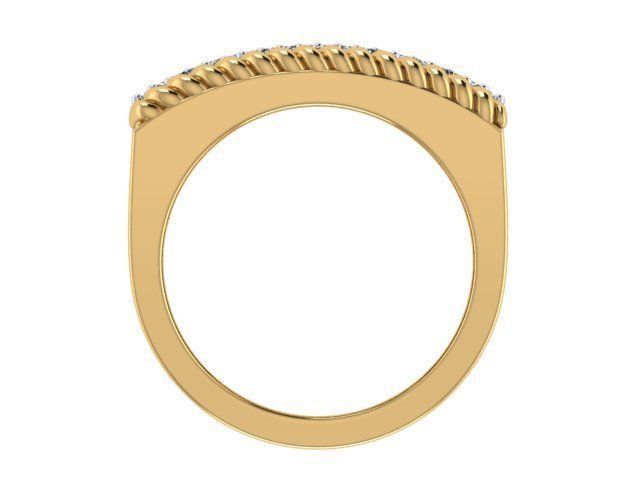 Rope Ring 3D print model_3