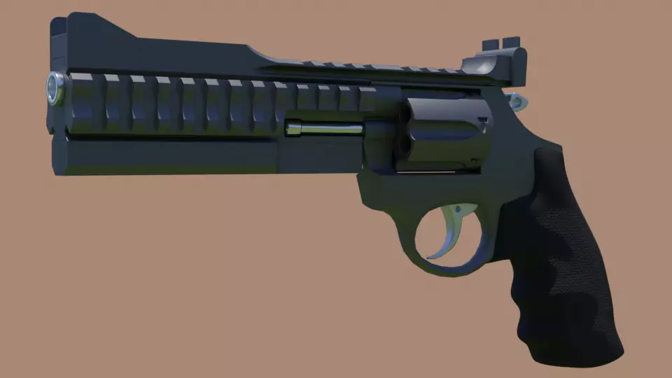 357 Magnum 3D model_0
