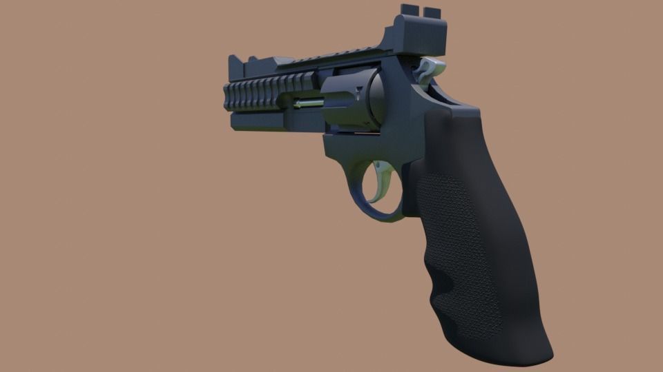 357 Magnum 3D model_2