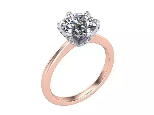Rose 6 Prong Ring 