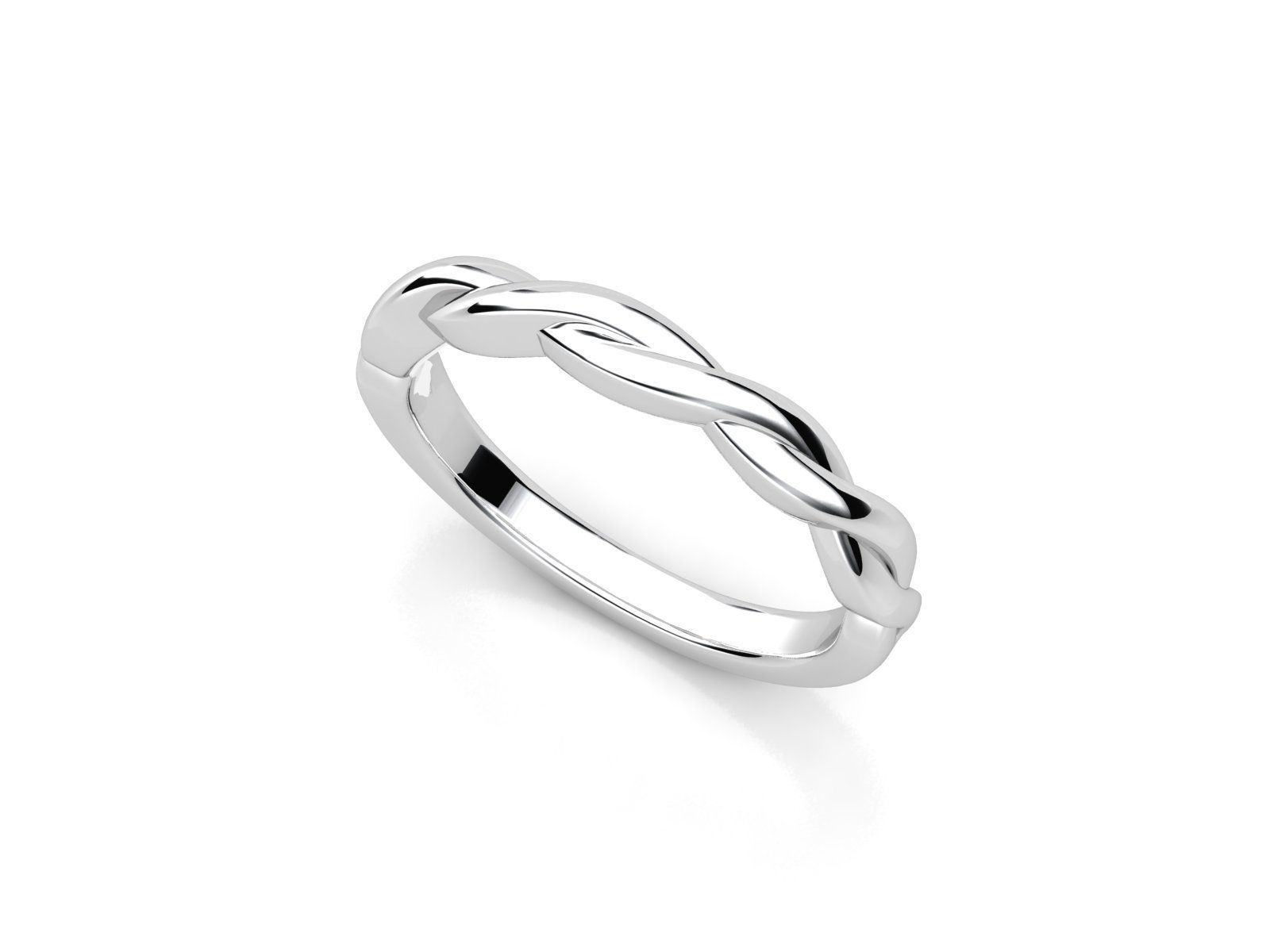 twist ring set  3D print model_10