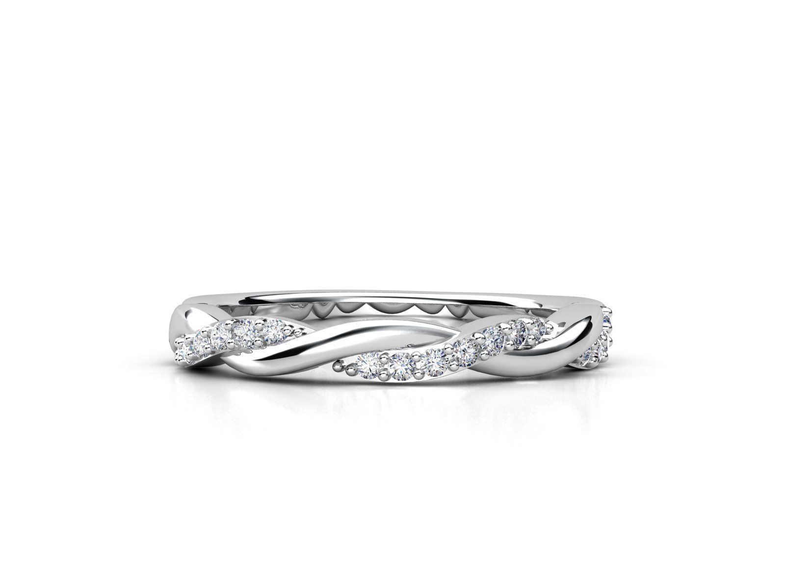 twist ring set  3D print model_12