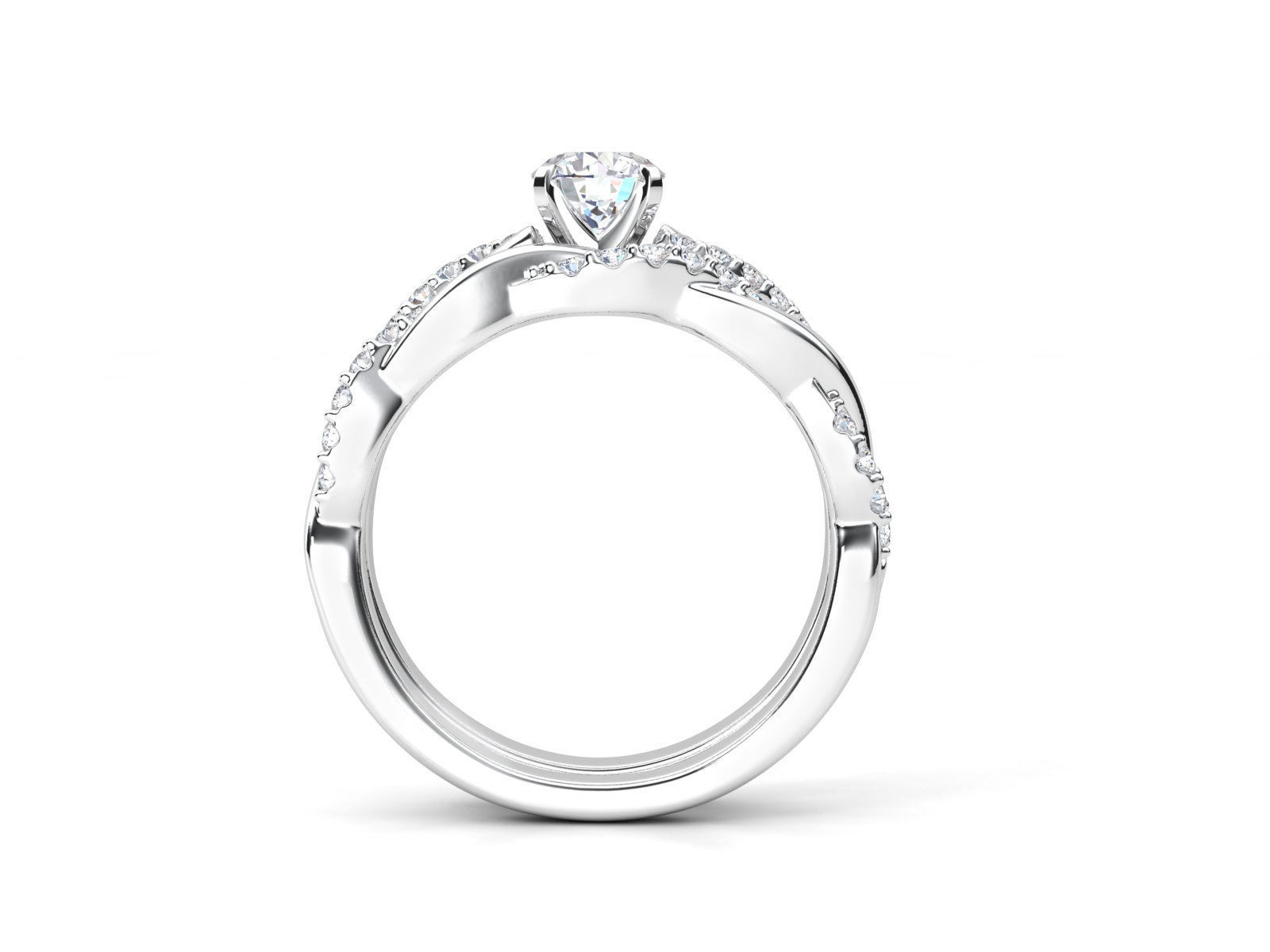 twist ring set  3D print model_3