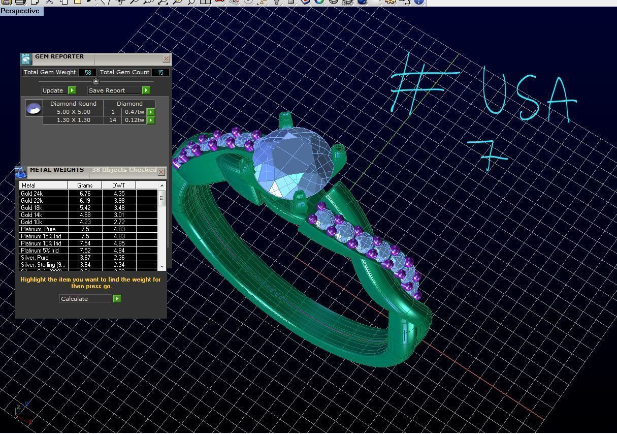 twist ring set  3D print model_16