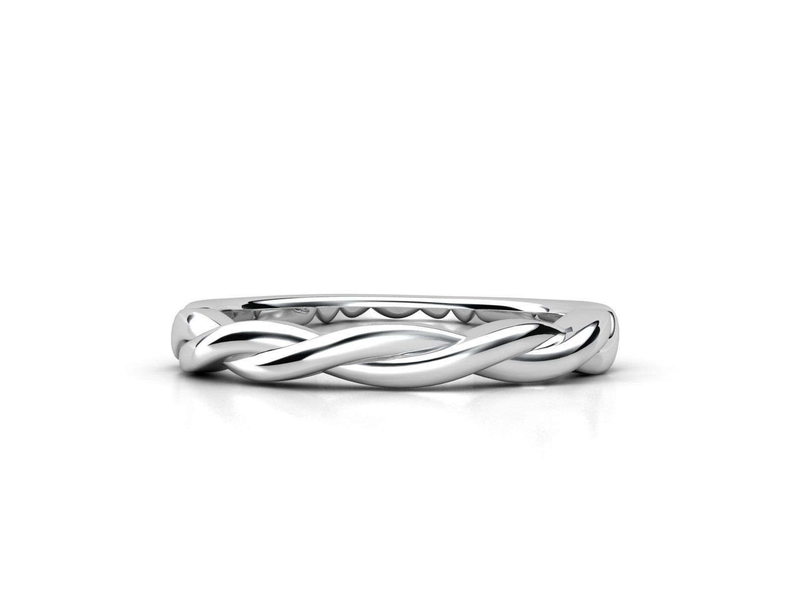 twist ring set  3D print model_9
