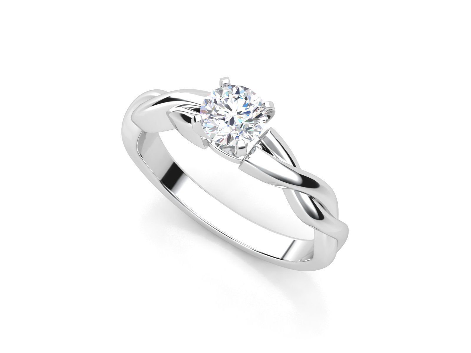 twist ring set  3D print model_2