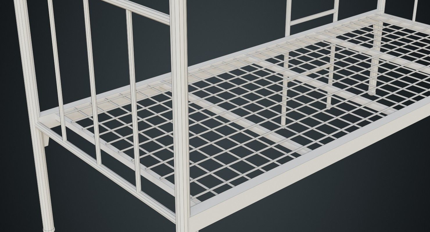 Bunk Bed 2B Low-poly 3D model_11