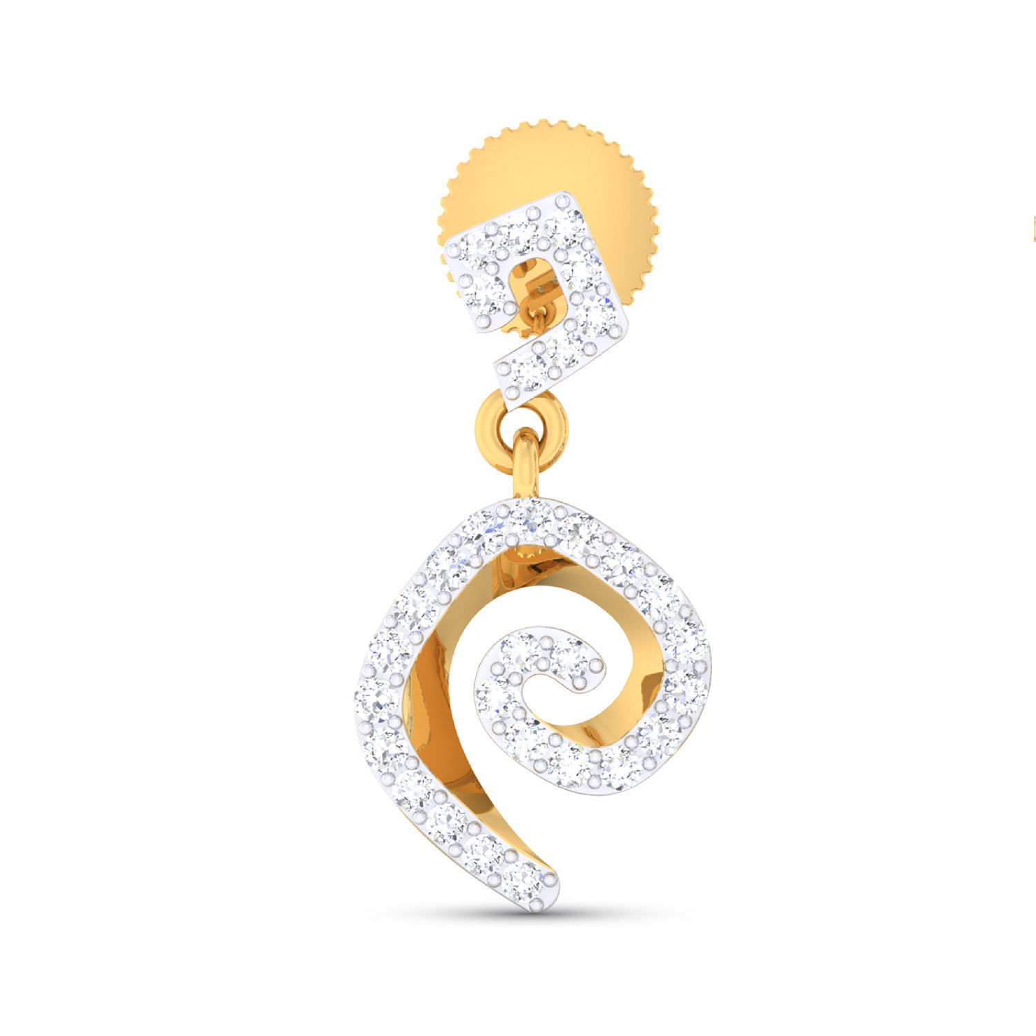 Women pendant-earrings set 3dm mgx render detail 3D print model 3D print model_3