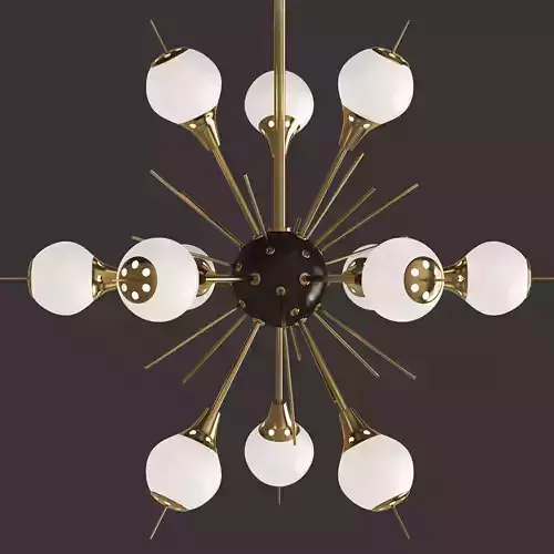 Glass Globes Sputnik Chandelier