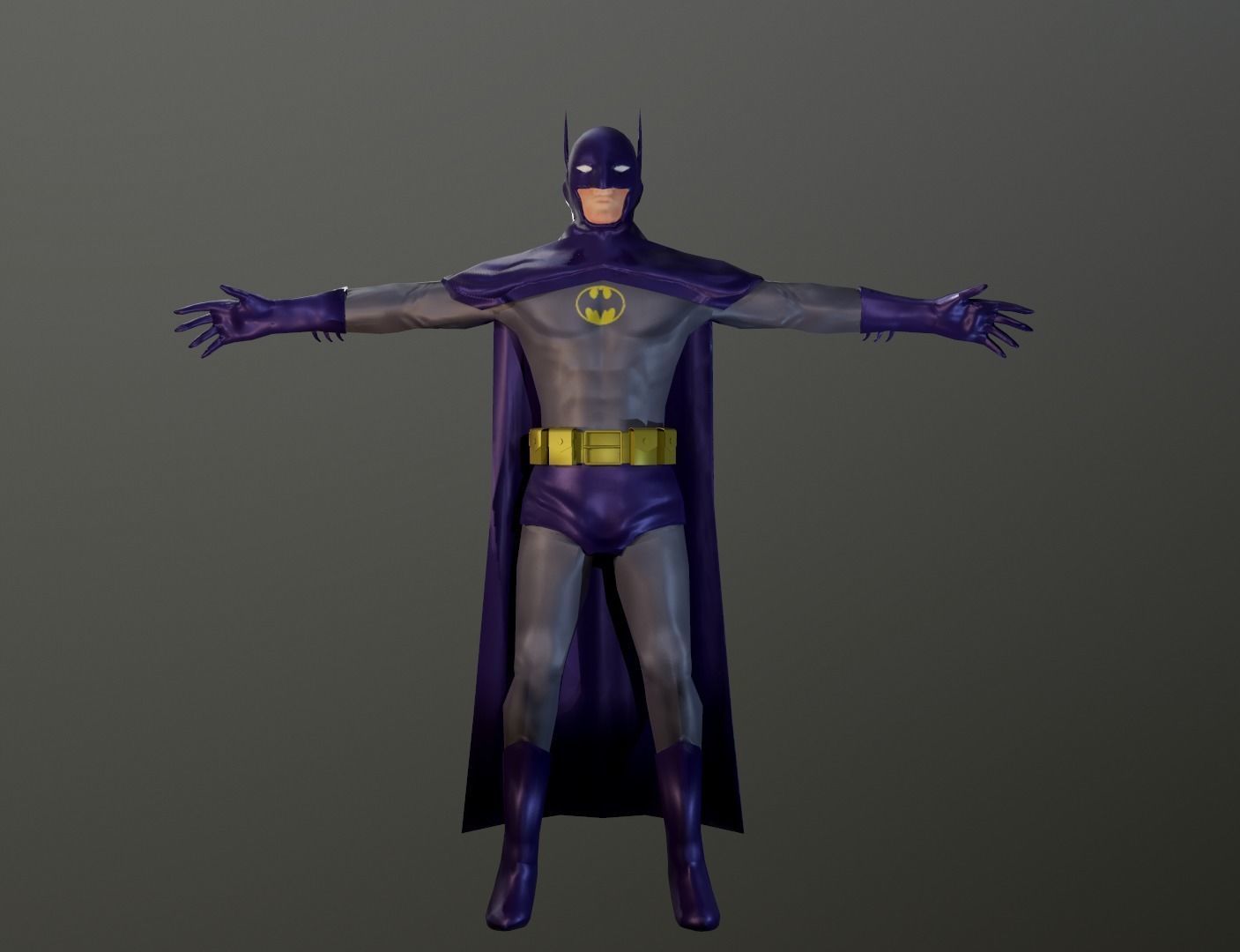 Batman 3d Model - Low-poly Free low-poly 3D model_5