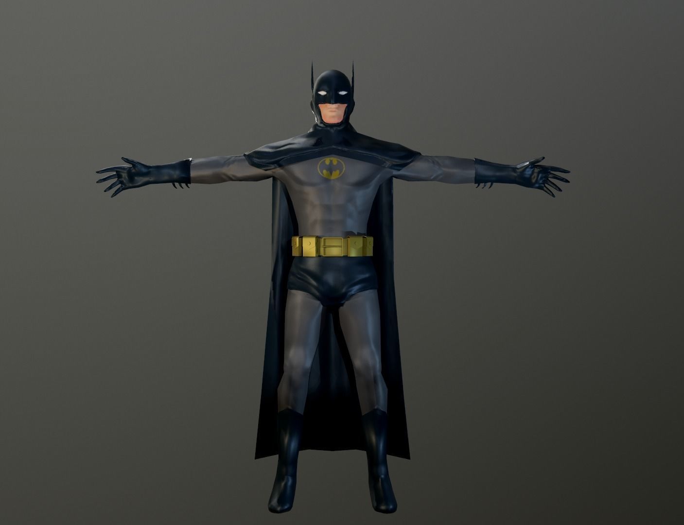 Batman 3d Model - Low-poly Free low-poly 3D model_7