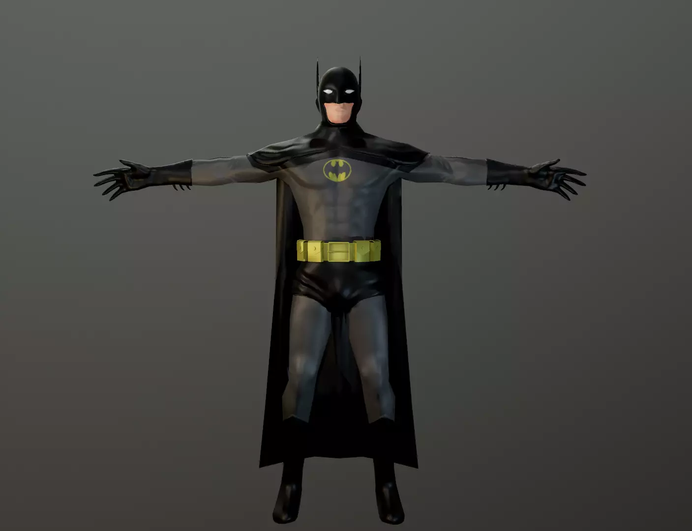 Batman 3d Model - Low-poly Free low-poly 3D model_0