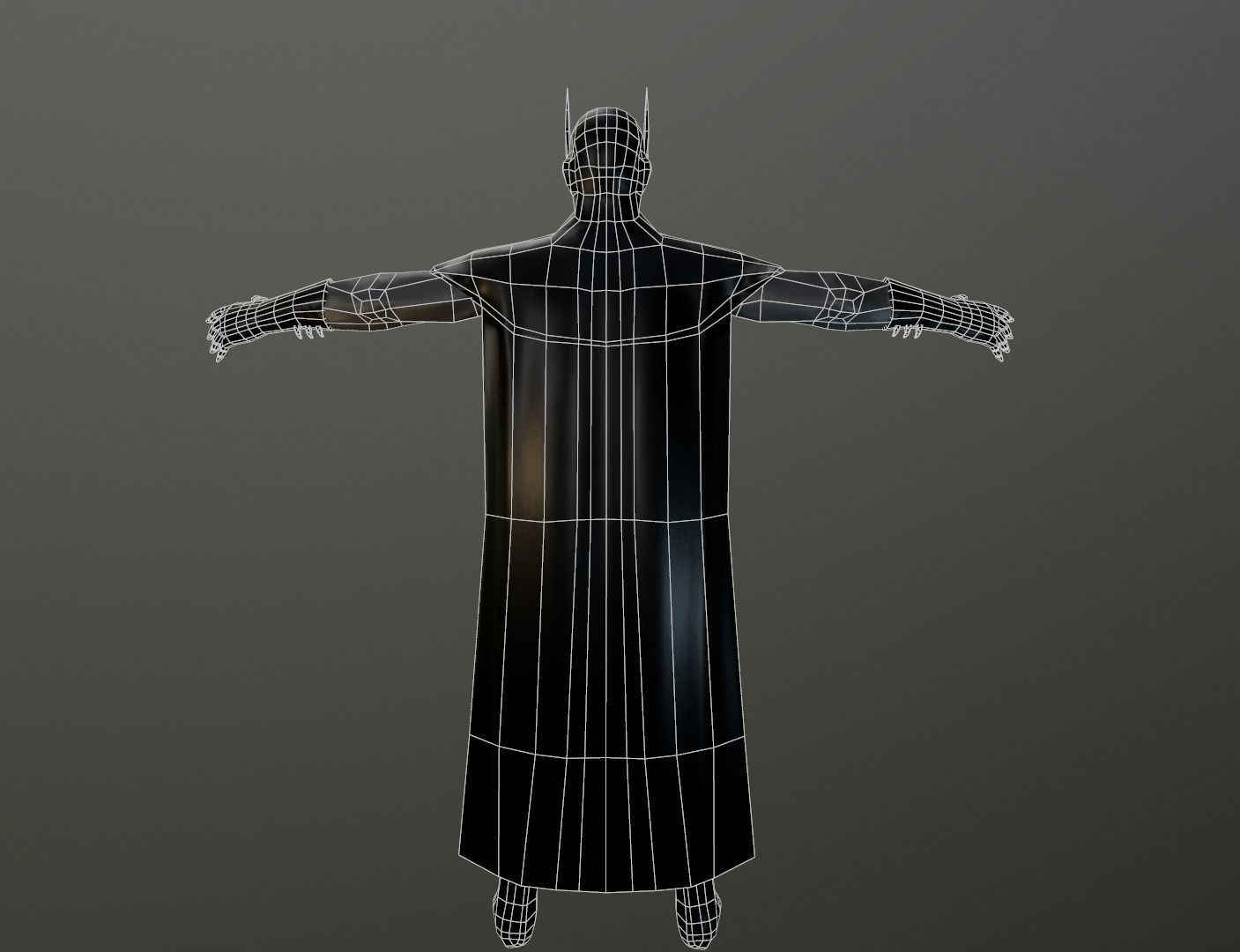 Batman 3d Model - Low-poly Free low-poly 3D model_3