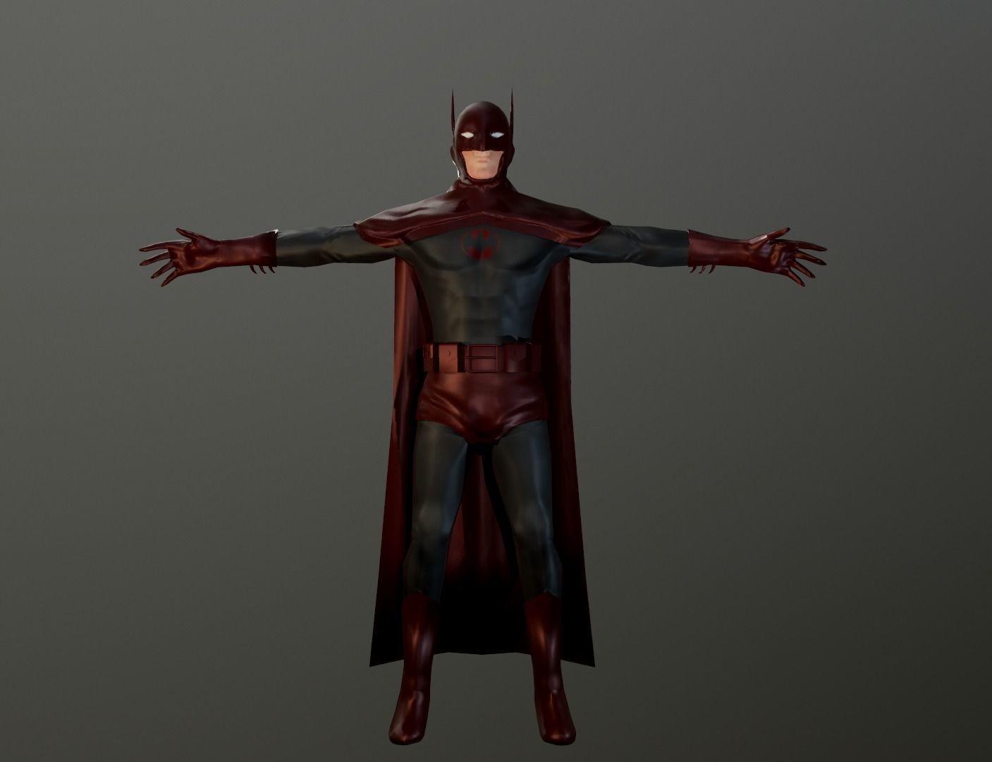 Batman 3d Model - Low-poly Free low-poly 3D model_6