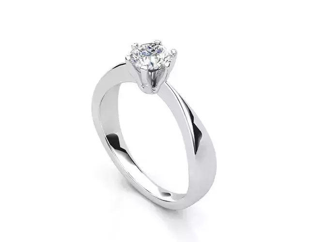R RA02 engagement ring solitaire