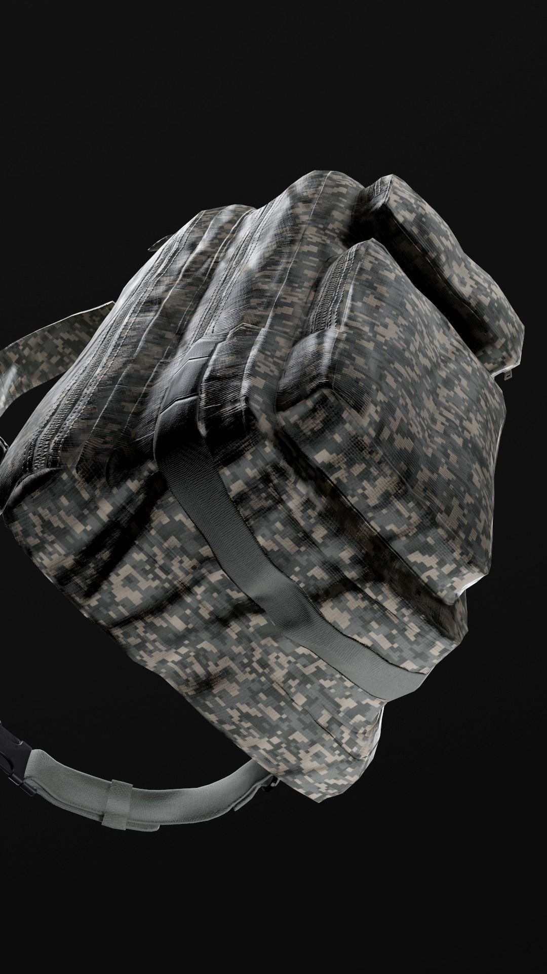 customizable Military backpack 2 color variations Low-poly 3D model_28