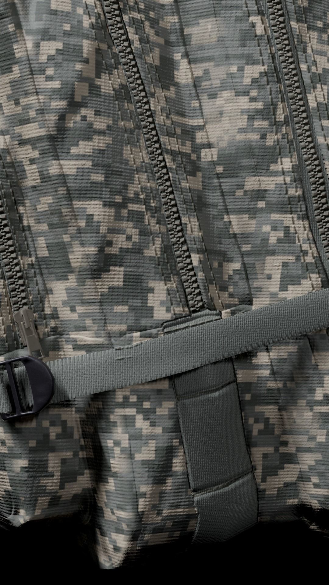 customizable Military backpack 2 color variations Low-poly 3D model_12