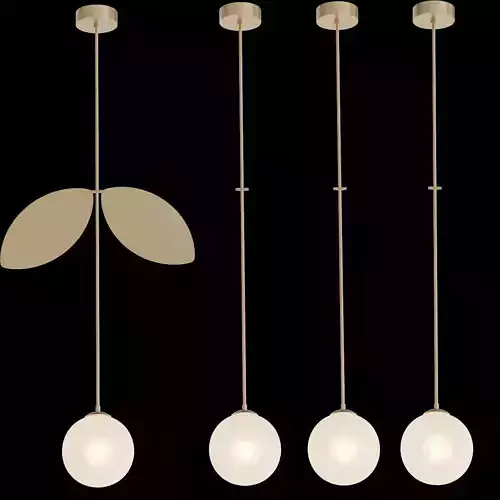 Areti Plant Pendant 3D model