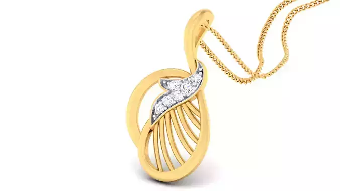 Women pendant-earrings set 3dm mgx render detail 3D print model