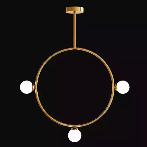 Areti Circle Pendant 3D model