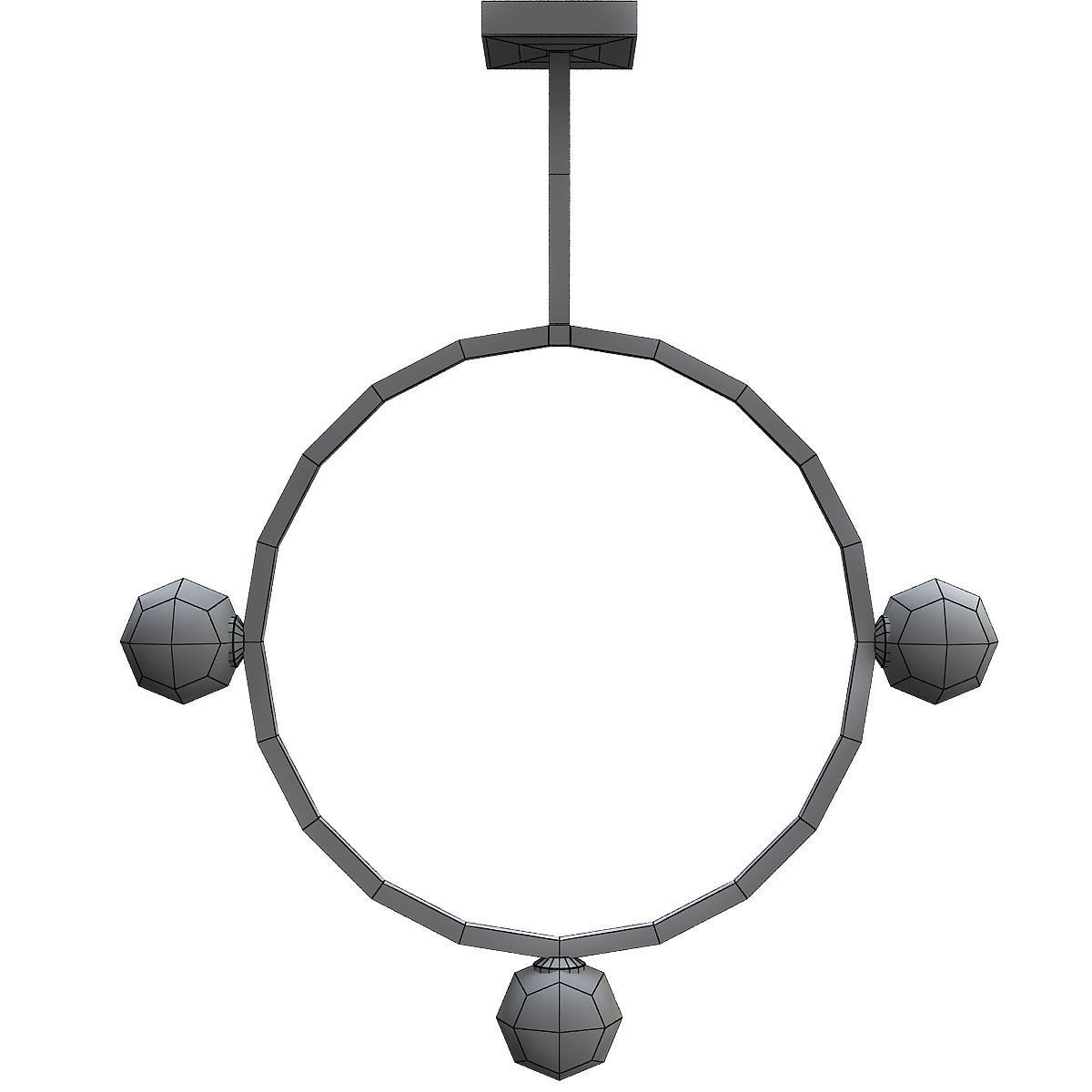Areti Circle Pendant 3D model_6