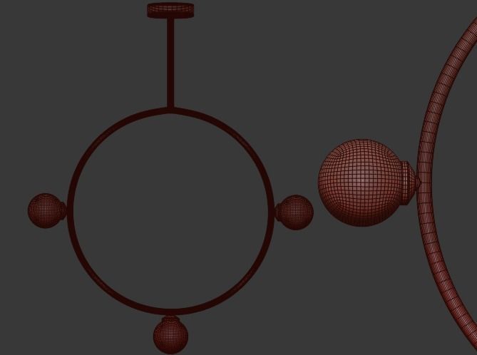 Areti Circle Pendant 3D model_4