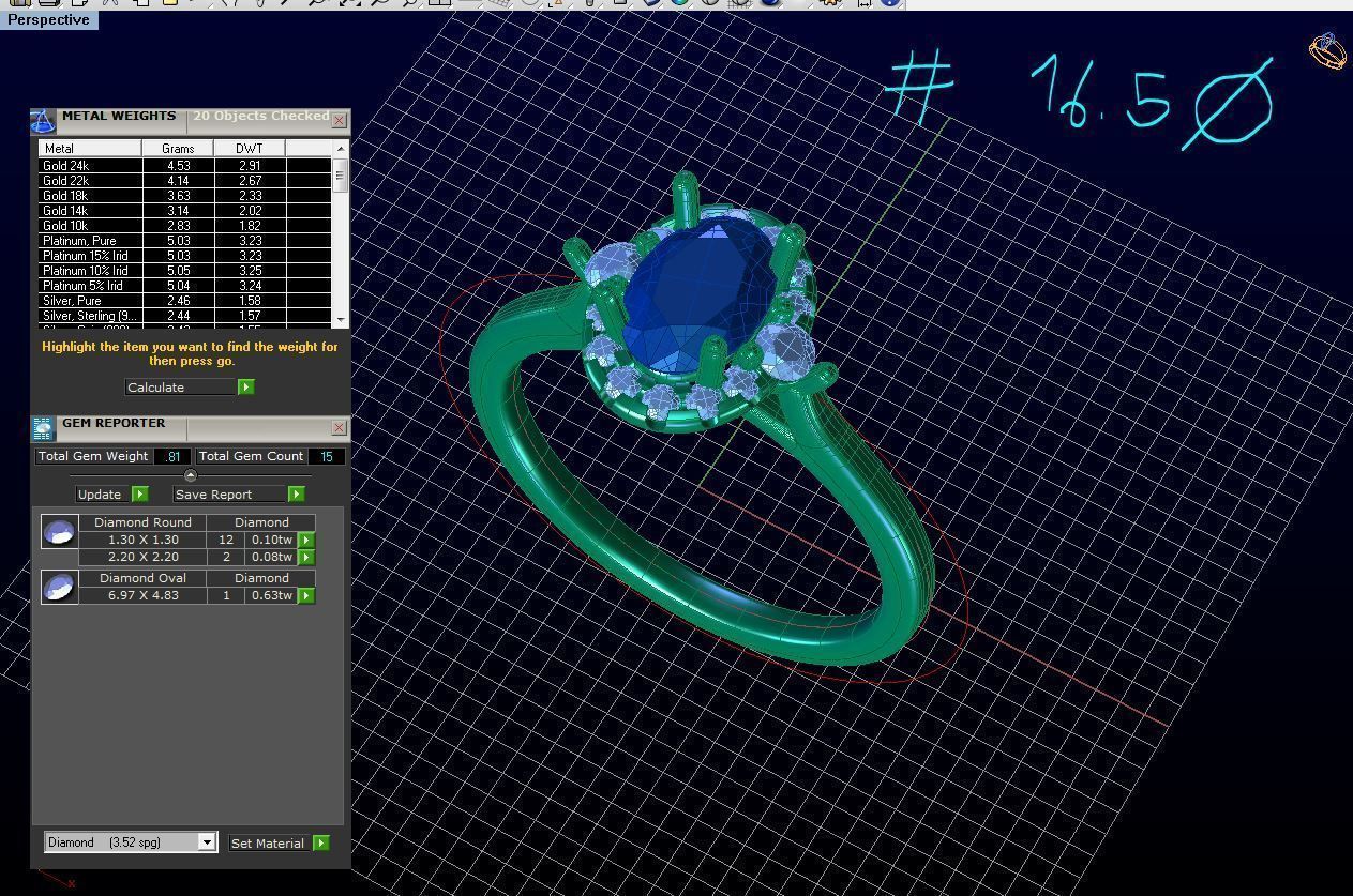 R RA020 engagement ring with ruby stone 3D print model_4