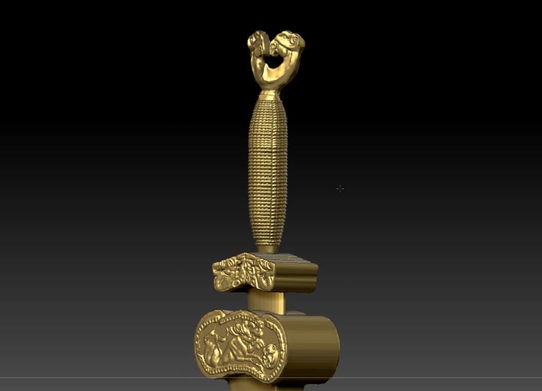 altyn adam sword  3D model_4