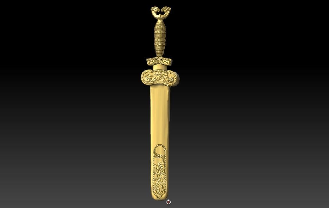 altyn adam sword  3D model_5