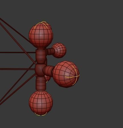 Modo Chandelier 14 Milk Bulb 3D model_4