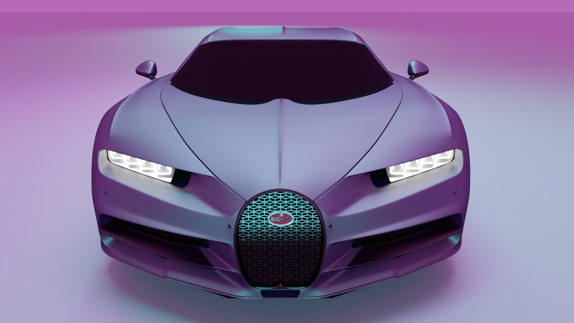 Bugatti Chiron high poly 3D model 3D model_2