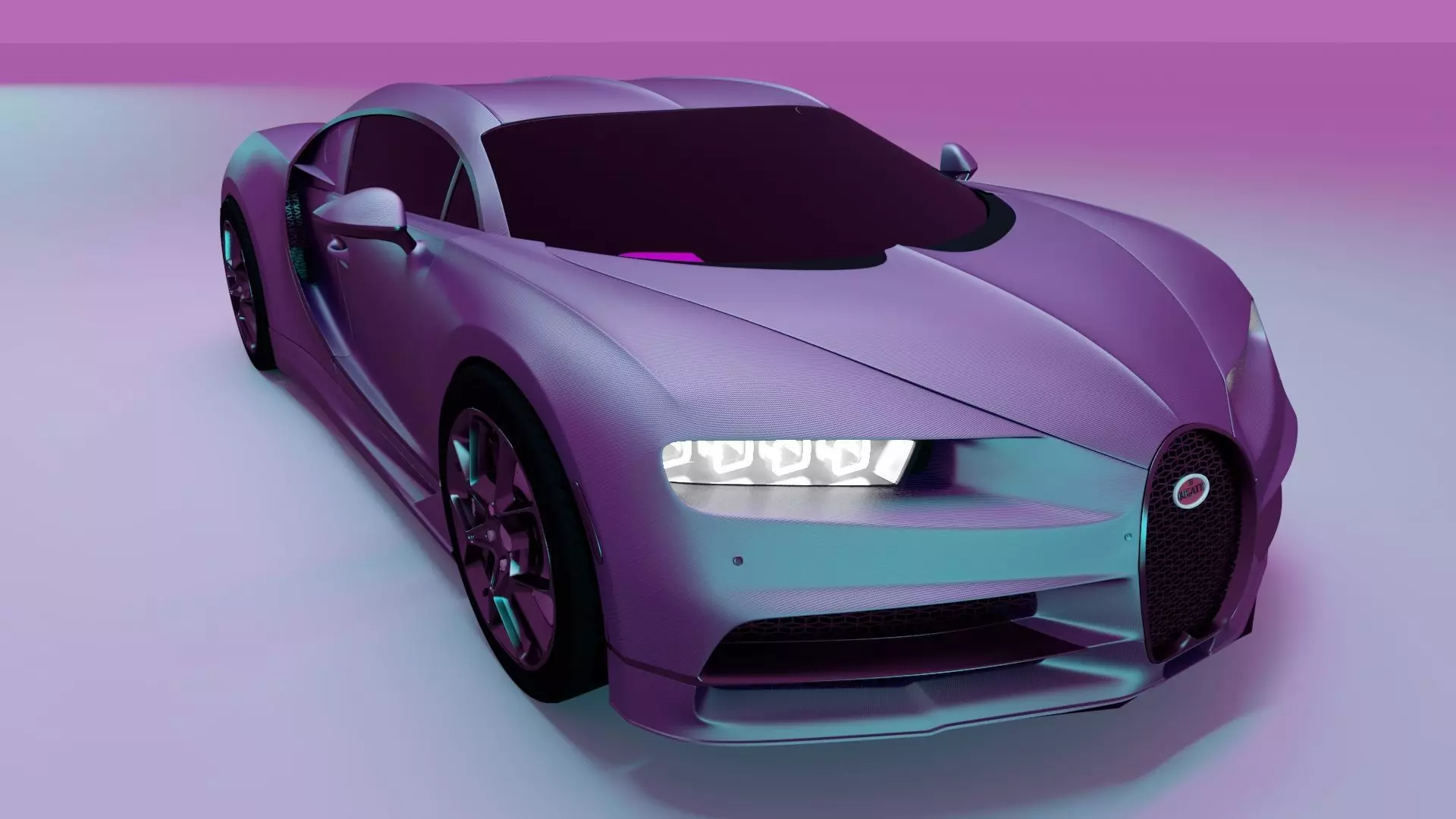 Bugatti Chiron high poly 3D model 3D model_0