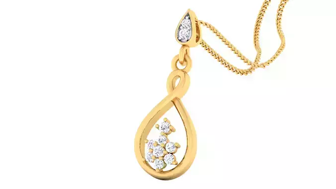 Women pendant-earrings set 3dm mgx render detail 3D print model