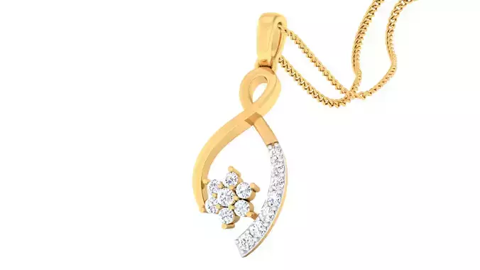 Women pendant-earrings set 3dm mgx render detail 3D print model