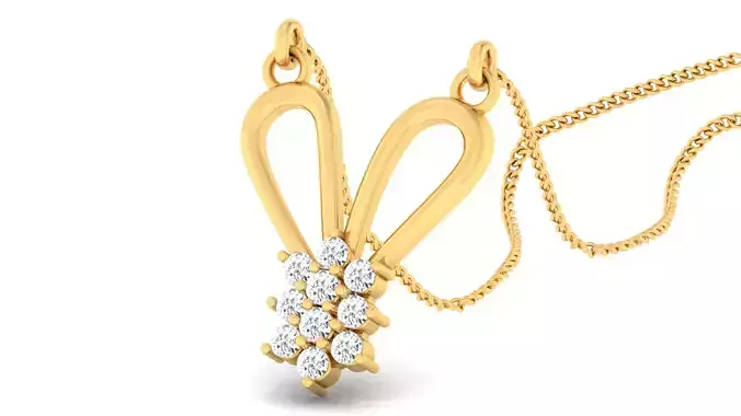 Women pendant-earrings set 3dm mgx render detail 3D print model